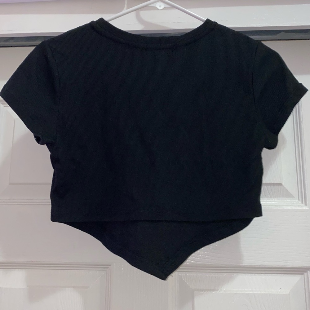 Black Angel Crop Top - Picture 3 of 5